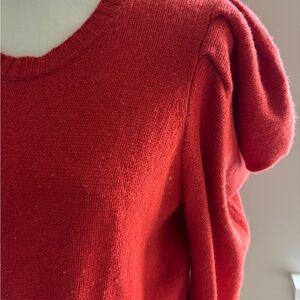 BCBGMaxAzria puffy shoulders Crew Neck Sweater